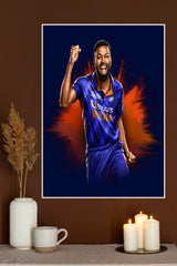 Hardik Pandya Poster | Cricketers Posters | Sports Poster