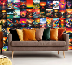 Horizon Haven Wall Collage Kit - A4 Size Wall Posters Set