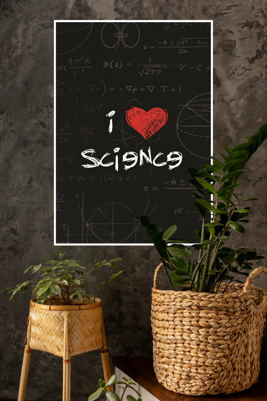 I Love Science Poster | Gym and Motivational Quotes Posters