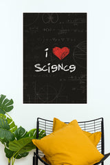 I Love Science Poster | Gym and Motivational Quotes Posters