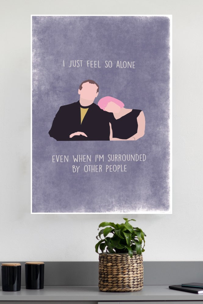 Alone in a Crowd Poster| Love Posters