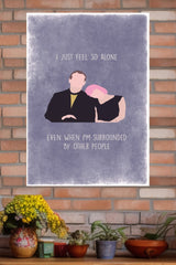 Alone in a Crowd Poster| Love Posters
