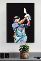 ICC Cricket World Cup MS Dhoni Winnig Shot Poster | Cricketers Posters | Sports Poster