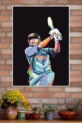 ICC Cricket World Cup MS Dhoni Winnig Shot Poster | Cricketers Posters | Sports Poster