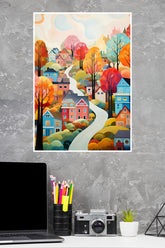 Illustrating ACity Bursting With Colors Poster | Art Posters