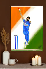 Indian Fast Bowler Jasprit Bumrah Poster | Cricketers Posters | Sports Poster