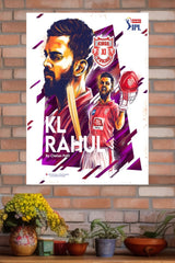 Indian Premier League KL Rahul Poster | Cricketers Posters | Sports Poster