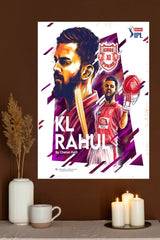 Indian Premier League KL Rahul Poster | Cricketers Posters | Sports Poster