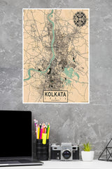 Indian State Kolkata Poster | Map Posters