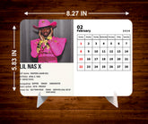 International POP Singers Premium Table Desk Calendar
