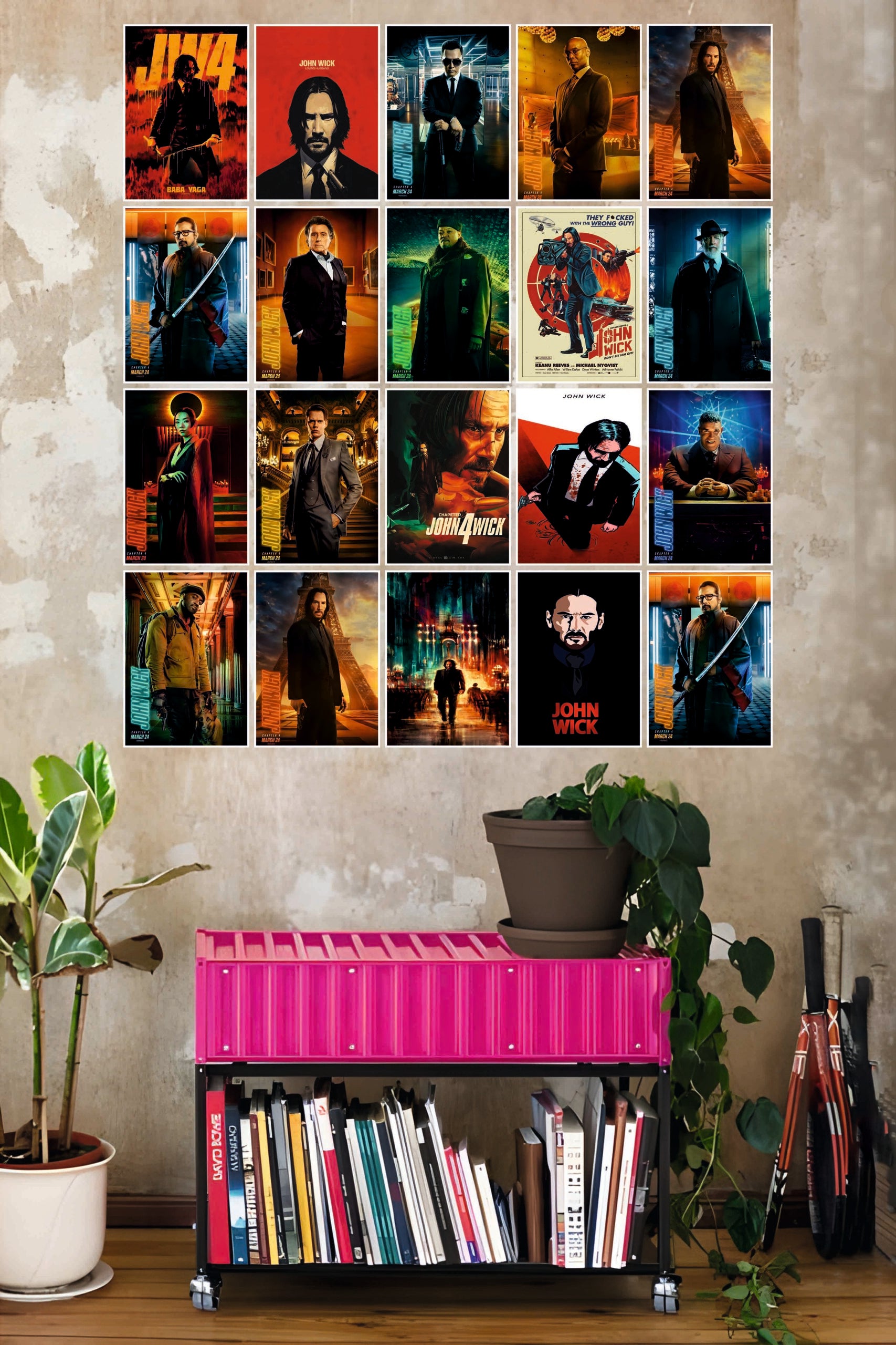 John Wick Series Poster | Combo Wall Poster Set | Pack of 20 Posters
