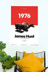 James Hunt Poster | formula 1 Posters | Car Posters
