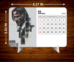 John Wick Premium Table Desk Calendar