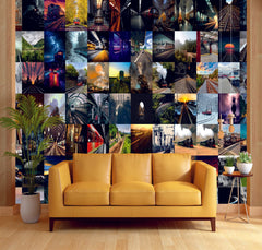 Journey of Life Wall Collage Kit - A4 Size Wall Posters Set