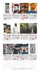 KING Virat Kohli Premium Table Desk Calendar