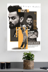 King of Cricket Virat Kohli Poster | Cricketers Posters | Sports Poster