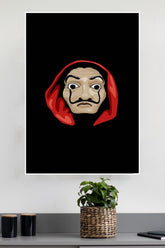 La Casa de Papel Money Heist Mask Poster | Web Series Posters