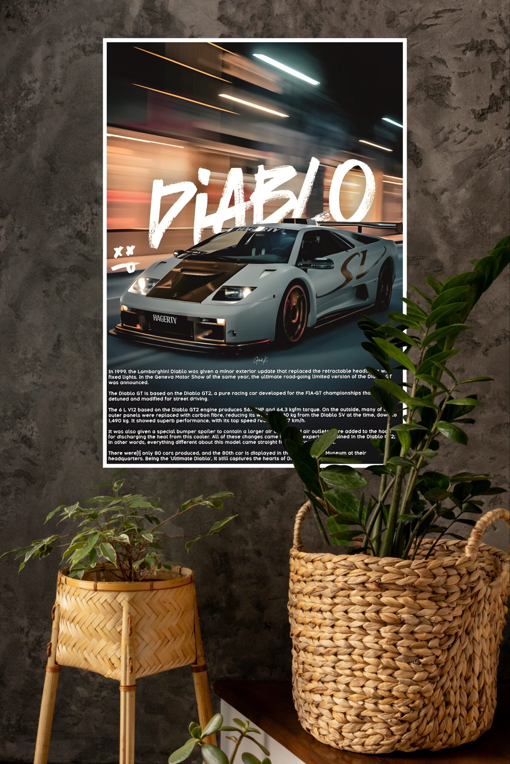 Lamborghini Diablo Drifting Poster | Cars Posters