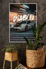 Lamborghini Diablo Drifting Poster | Cars Posters