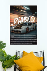 Lamborghini Diablo Drifting Poster | Cars Posters