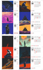 Last Samurai Standing Premium Table Desk Calendar