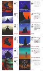 Samurai Standing Premium Table Desk Calendar