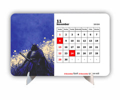 Legend Samurai Premium Table Desk Calendar