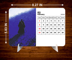 Legend Samurai Premium Table Desk Calendar