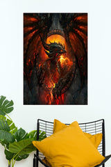 Lava Monster Mighty Dragon Poster | Darkness Posters