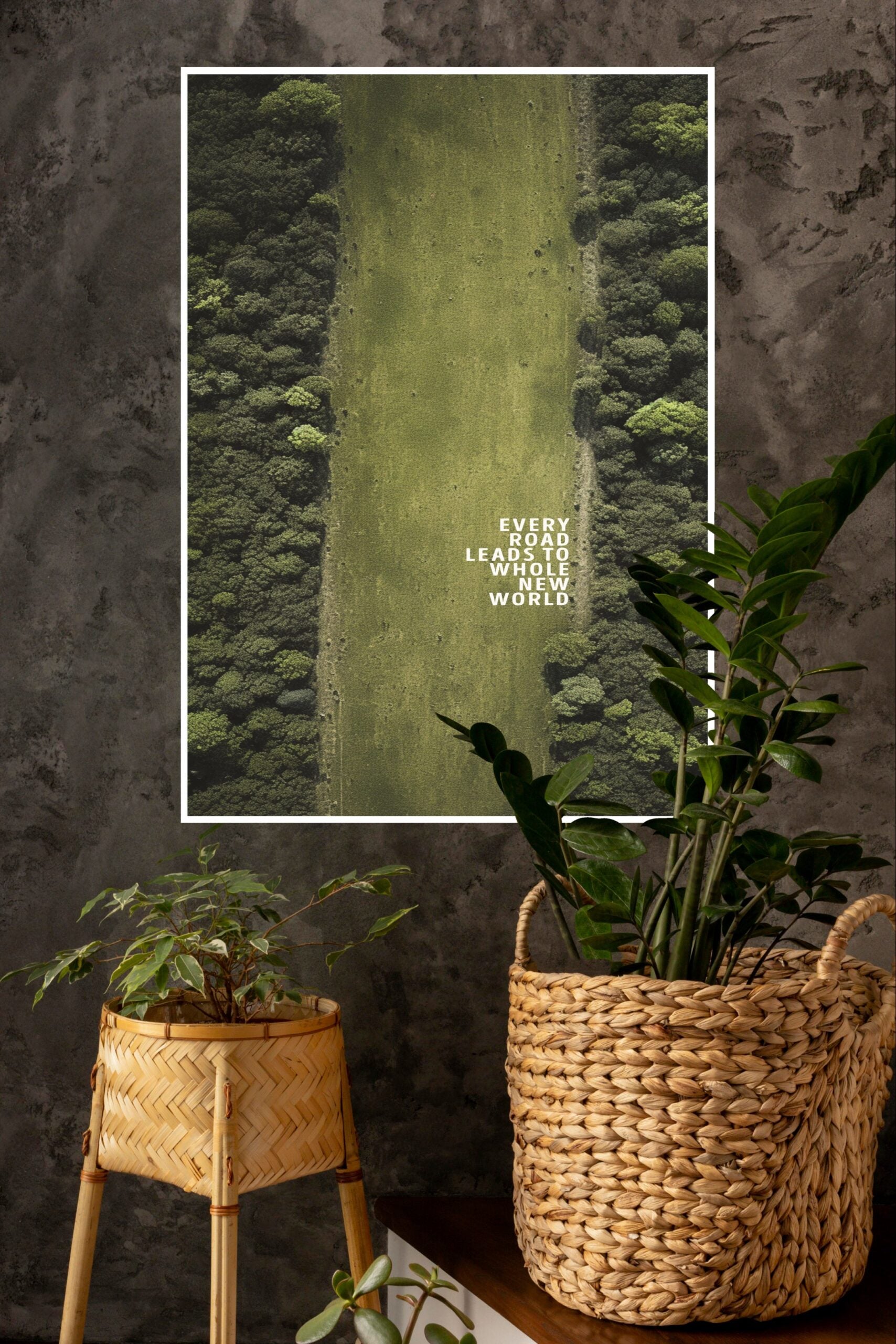 Leave Less Scars in Nature Poster | Gym and Motivational Quotes Posters