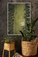 Leave Less Scars in Nature Poster | Gym and Motivational Quotes Posters