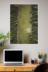 Leave Less Scars in Nature Poster | Gym and Motivational Quotes Posters