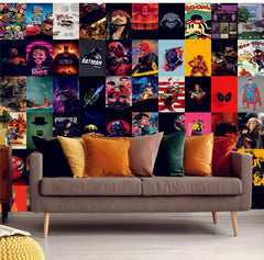 Legendry Hollywood Movie Wall Collage Kit - A4 Size Wall Posters Set