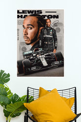 Lewis Hamilton Poster | formula 1 Posters | Car Posters