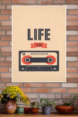 Life is Music Tape Poster | Music Posters