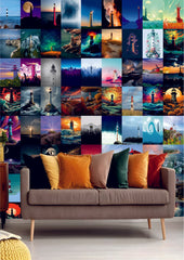 Legendry Hollywood Movie Wall Collage Kit - A4 Size Wall Posters Set