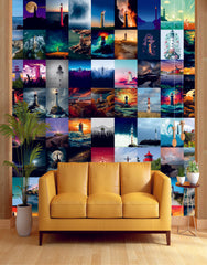 Legendry Hollywood Movie Wall Collage Kit - A4 Size Wall Posters Set