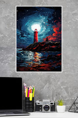 Lighthouse Oil Painting Poster | Art Posters