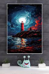 Lighthouse Oil Painting Poster | Art Posters