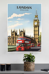London CIty Bus Poster | CIty Posters