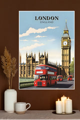 London CIty Bus Poster | CIty Posters
