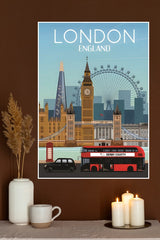 London England Vintage Travel Poster | CIty Posters
