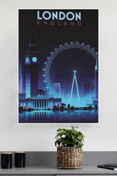 London Night View Poster | CIty Posters