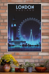 London Night View Poster | CIty Posters