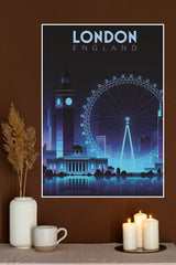 London Night View Poster | CIty Posters