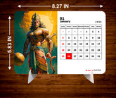 Lord Hanuman Premium Table Desk Calendar