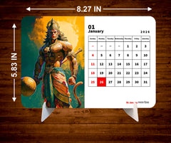 Lord Hanuman Premium Table Desk Calendar