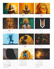Lord Hanuman Premium Table Desk Calendar