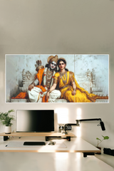 Lord Rama and his wife Sita Poster 3 Split Poster