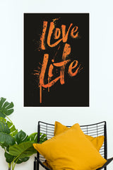 Love Life Poster | Gym and Motivational Quotes Posters